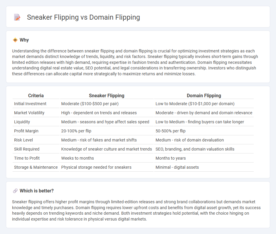 Sneaker Flipping vs Domain Flipping in Investment