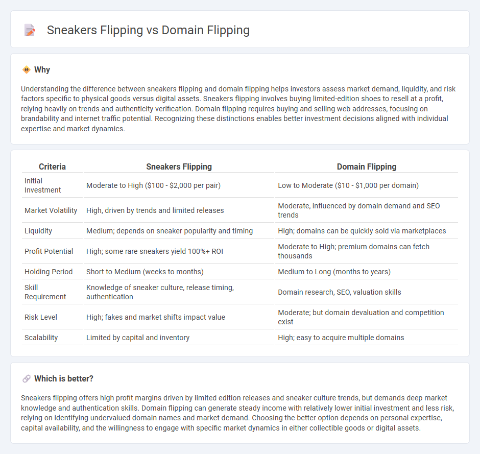 Sneakers Flipping vs Domain Flipping in Investment