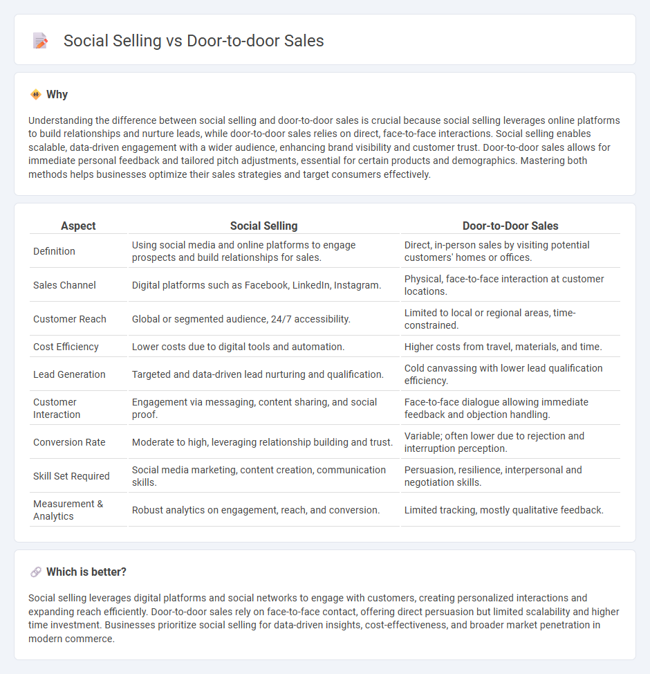 Social Selling vs Door-To-Door Sales in Commerce