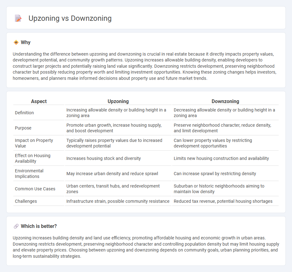 Upzoning vs Downzoning in Real Estate