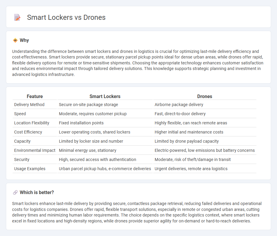 Smart Lockers vs Drones in Logistics