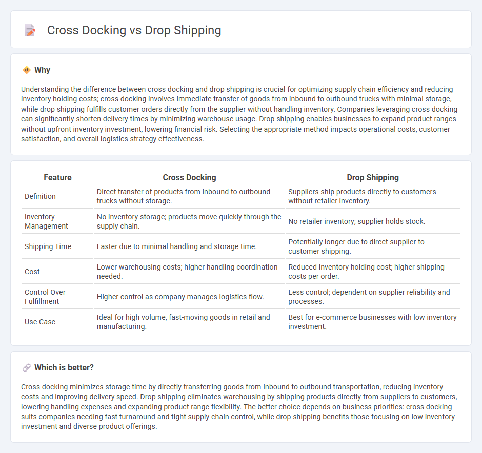 Cross Docking vs Drop Shipping in Logistics