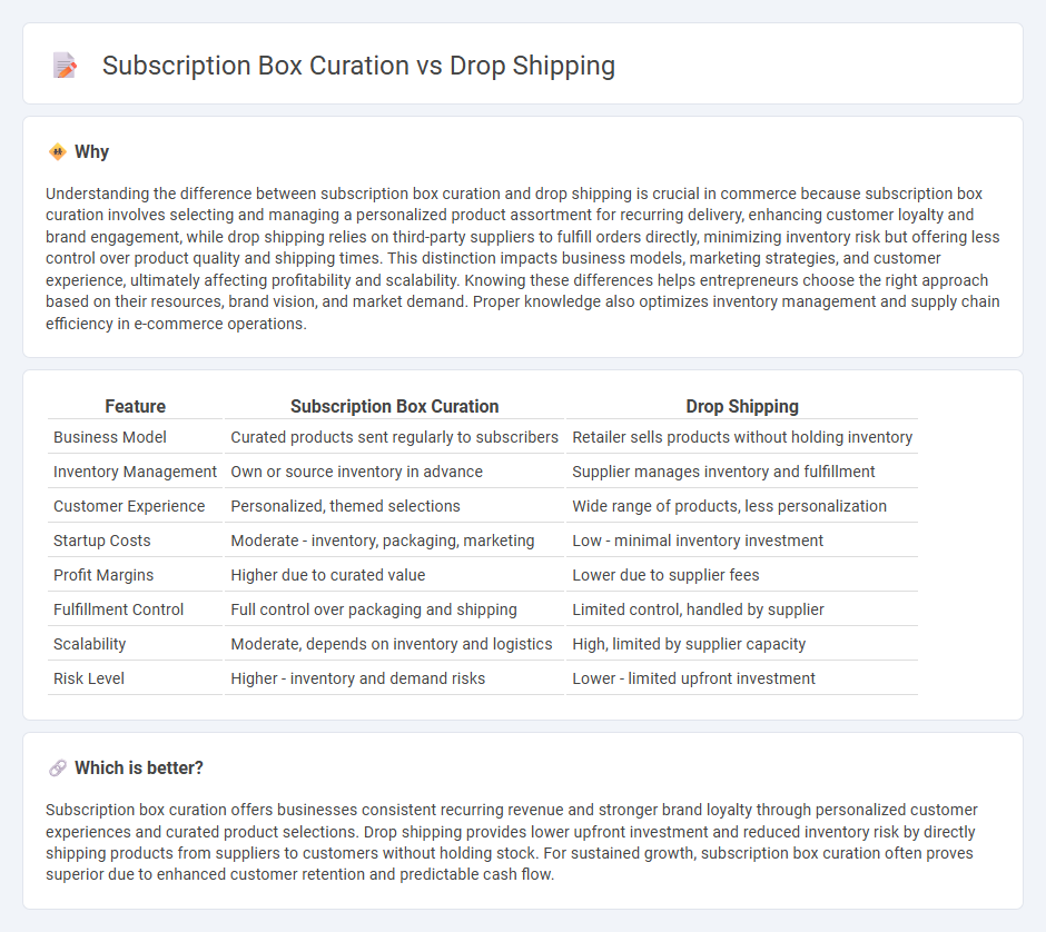 Subscription Box Curation vs Drop Shipping in Commerce