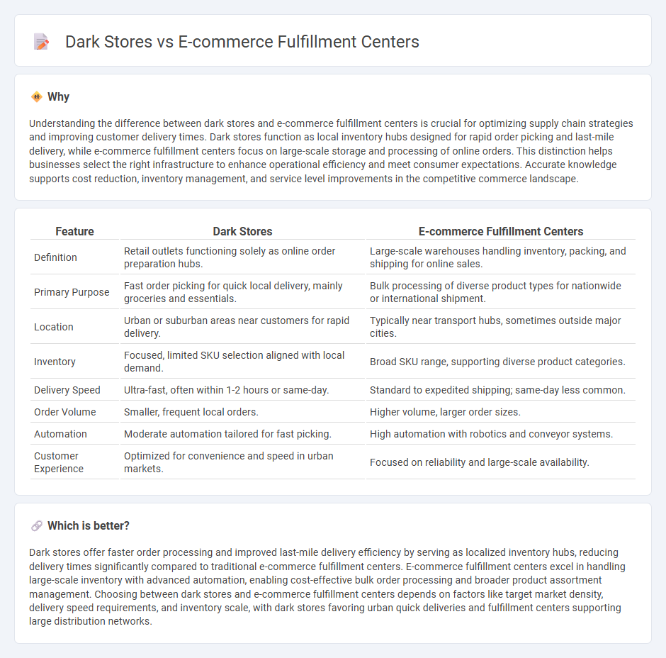 Dark Stores vs E-Commerce Fulfillment Centers in Commerce