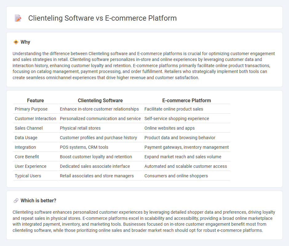 Clienteling Software vs E-Commerce Platform in Retail