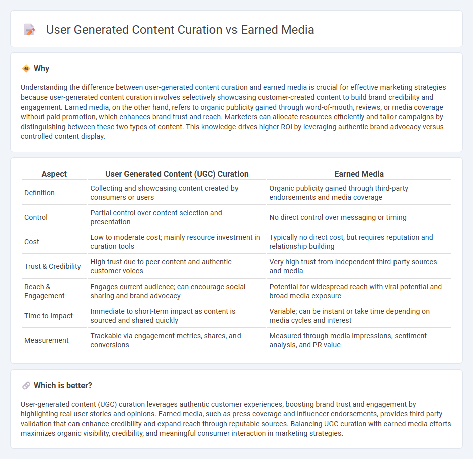 User Generated Content Curation vs Earned Media in Marketing