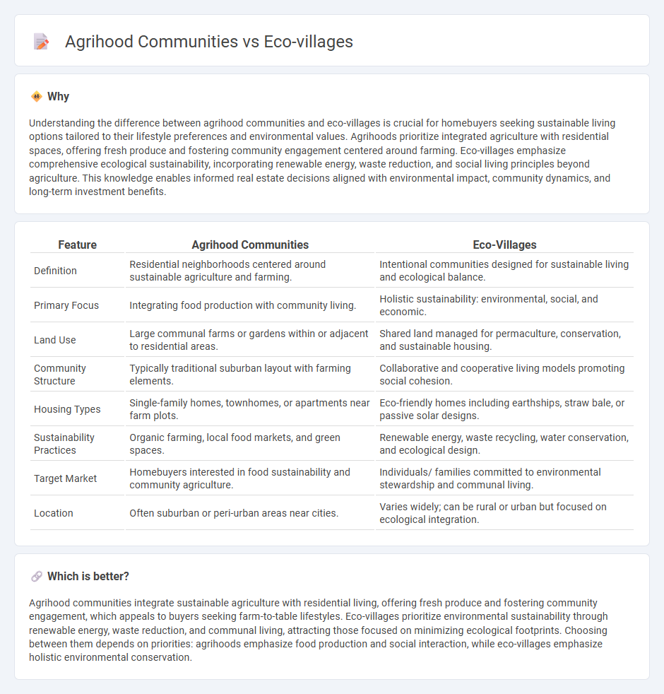 Agrihood Communities vs Eco-Villages in Real Estate