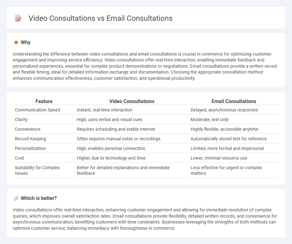 Video Consultations vs Email Consultations in Commerce