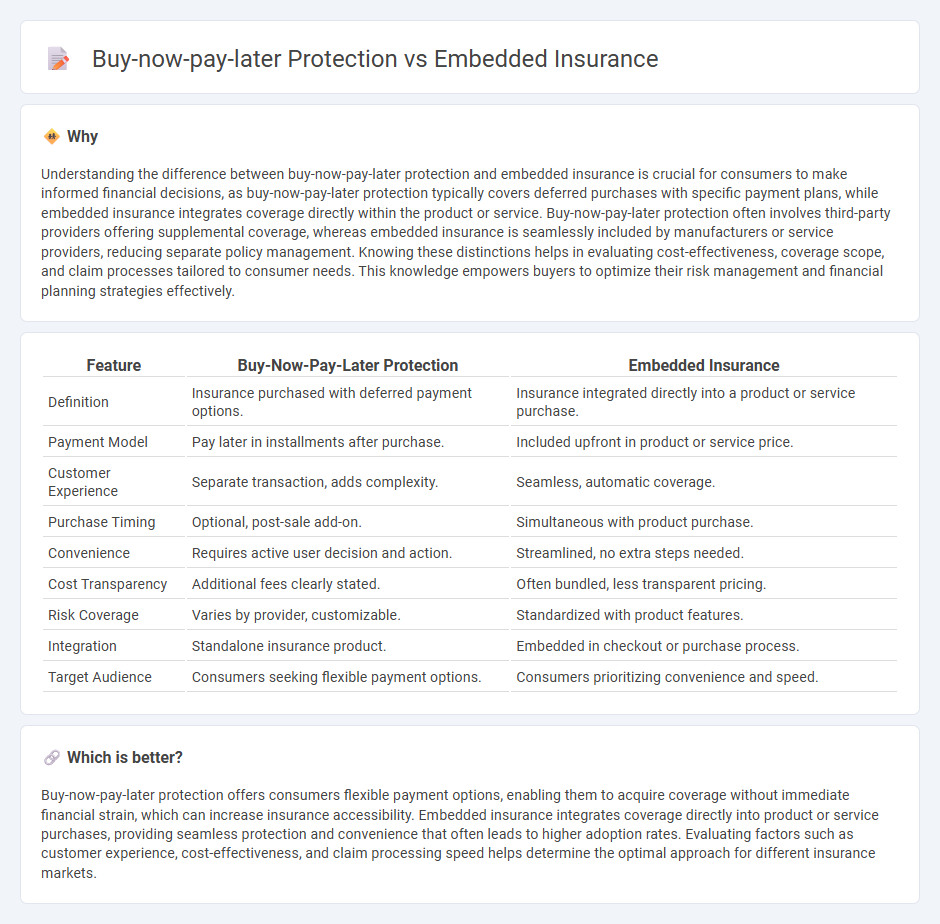 Buy-Now-Pay-Later Protection vs Embedded Insurance in Insurance