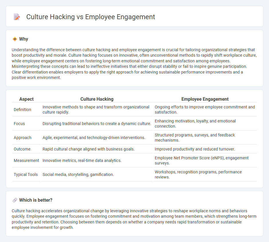 Culture Hacking vs Employee Engagement in Consulting