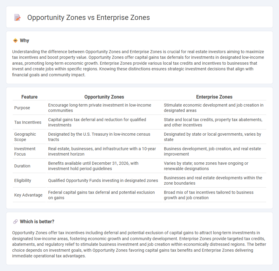 Opportunity Zones vs Enterprise Zones in Real Estate