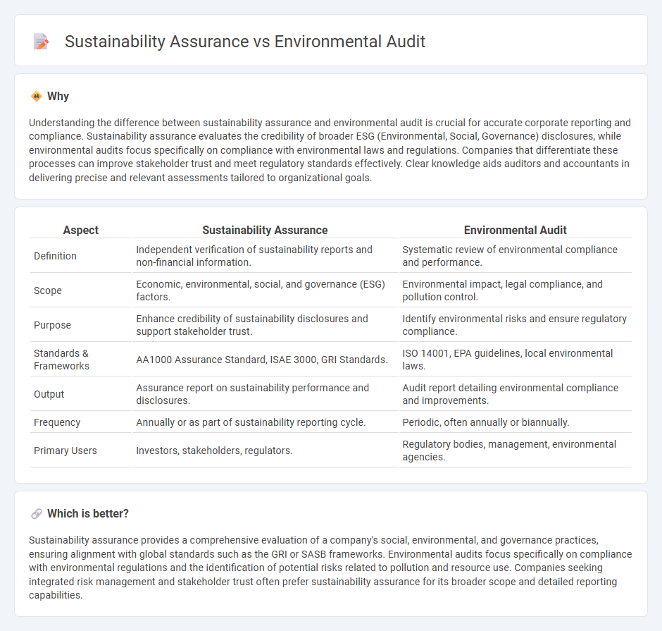 Sustainability Assurance vs Environmental Audit in Accounting