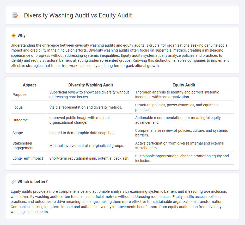 Diversity Washing Audit vs Equity Audit in Consulting