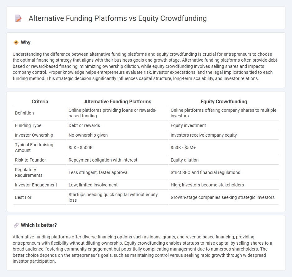 Alternative Funding Platforms vs Equity Crowdfunding in Entrepreneurship