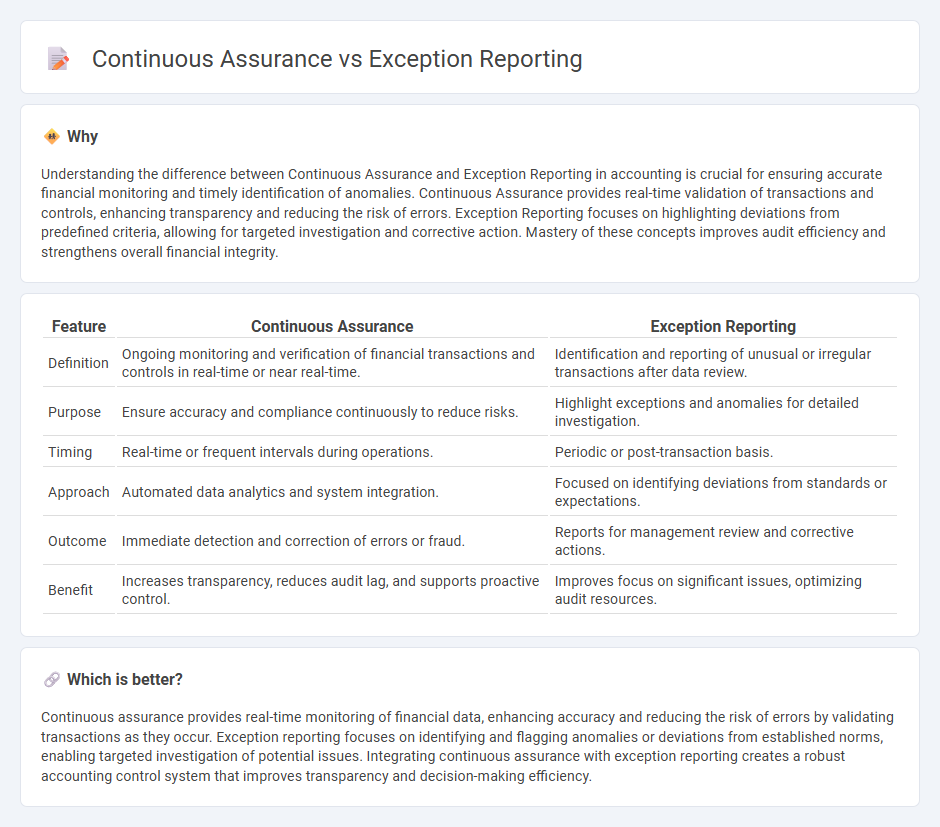 Continuous Assurance vs Exception Reporting in Accounting