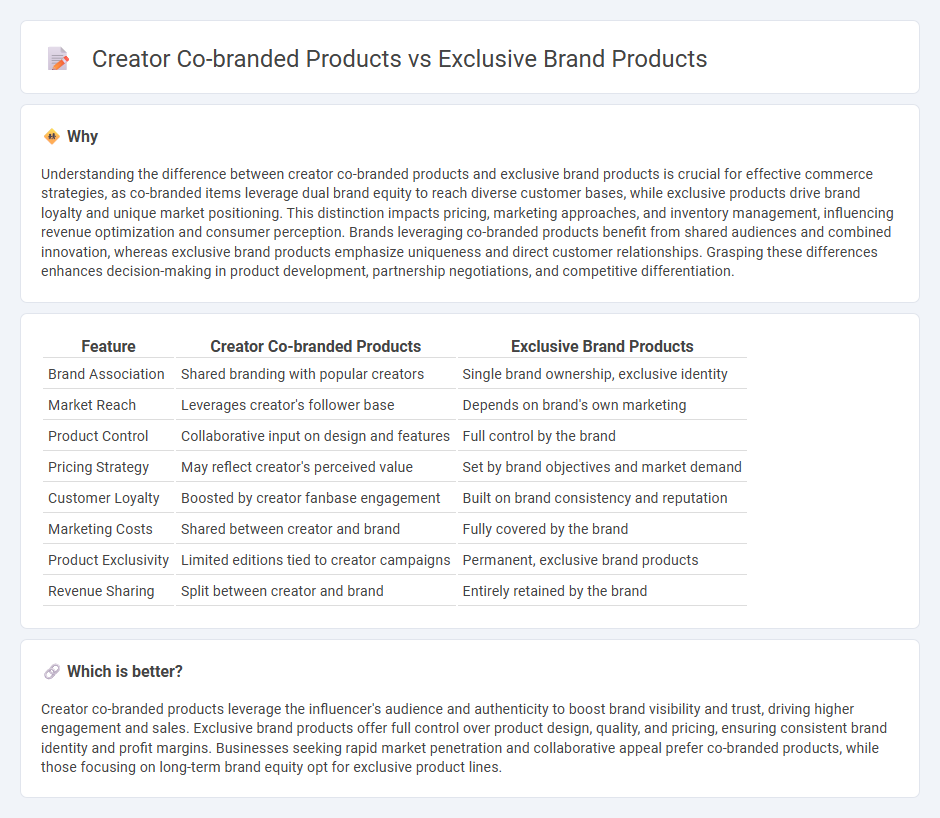 Creator Co-Branded Products vs Exclusive Brand Products in Commerce