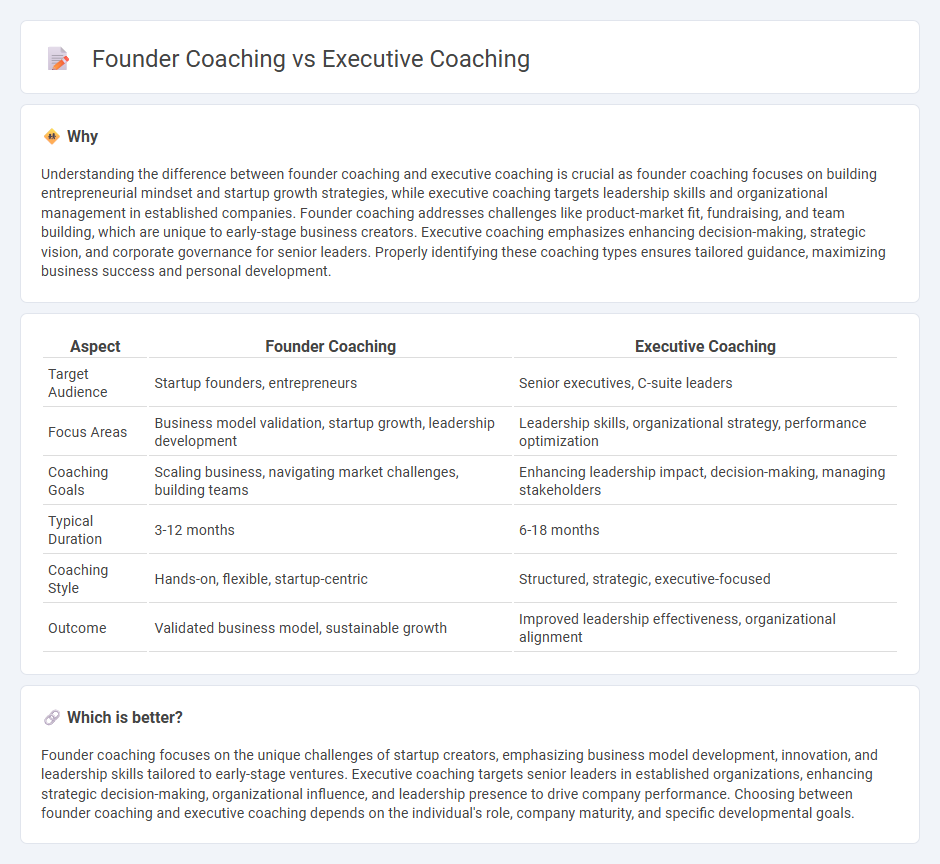 Founder Coaching vs Executive Coaching in Consulting