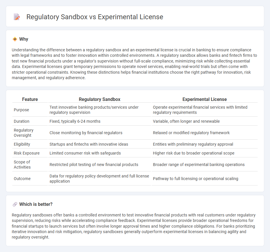 Regulatory Sandbox vs Experimental License in Banking