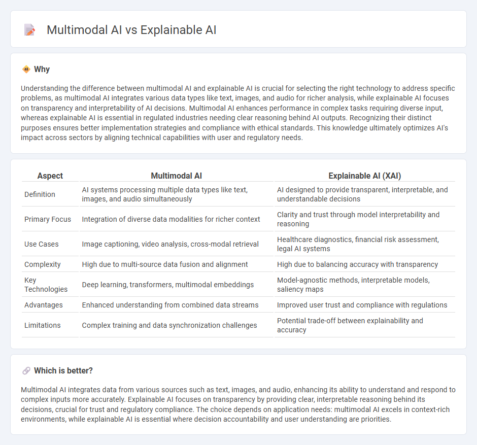 Multimodal Ai vs Explainable Ai in Technology