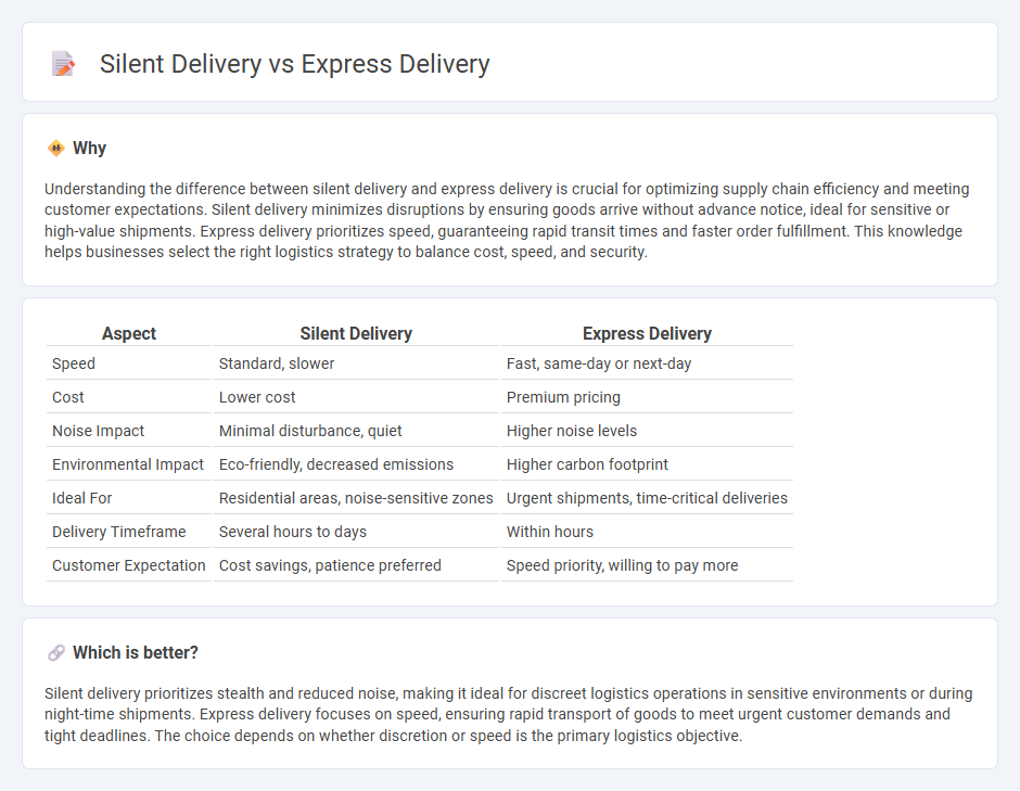 Silent Delivery vs Express Delivery in Logistics
