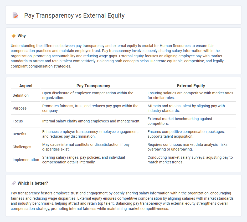 Pay Transparency vs External Equity in Human Resources