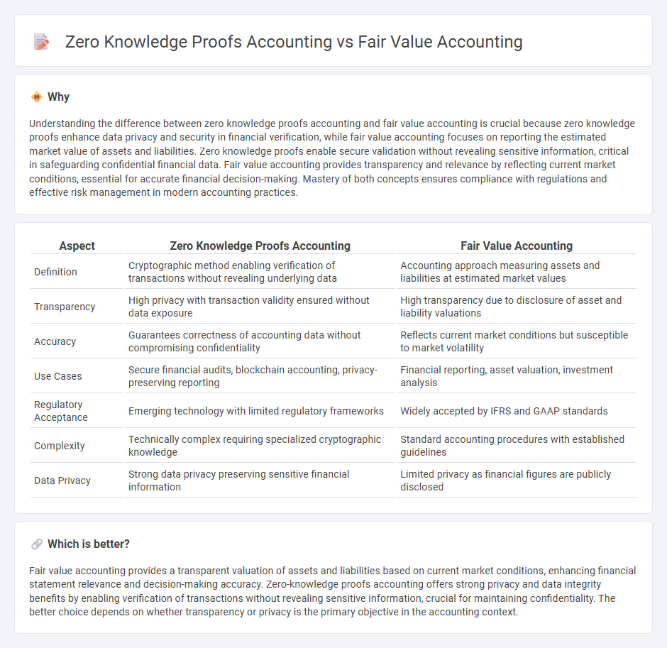 Zero Knowledge Proofs Accounting vs Fair Value Accounting in Accounting