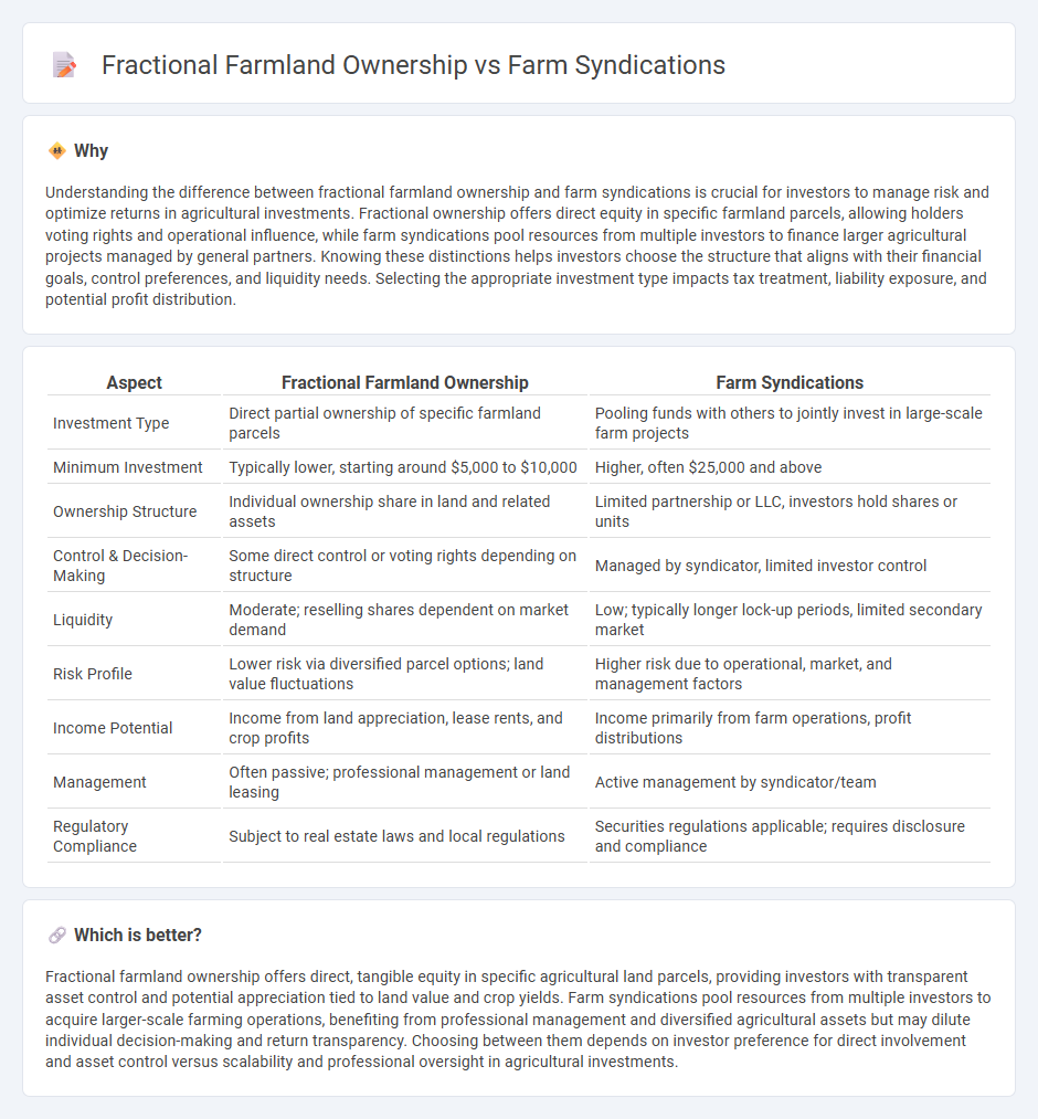 Fractional Farmland Ownership vs Farm Syndications in Investment