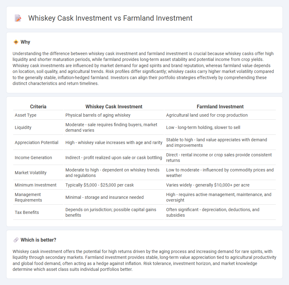 Whiskey Cask Investment vs Farmland Investment in Investment