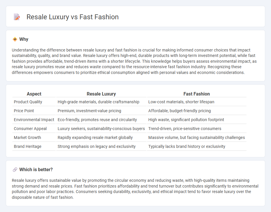 Resale Luxury vs Fast Fashion in Retail