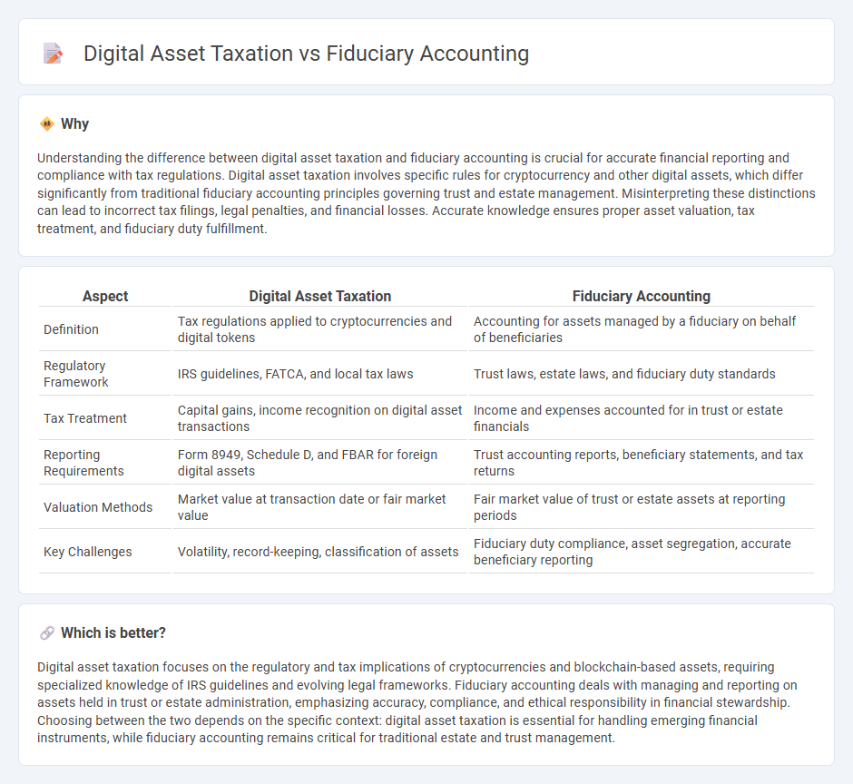 Digital Asset Taxation vs Fiduciary Accounting in Accounting