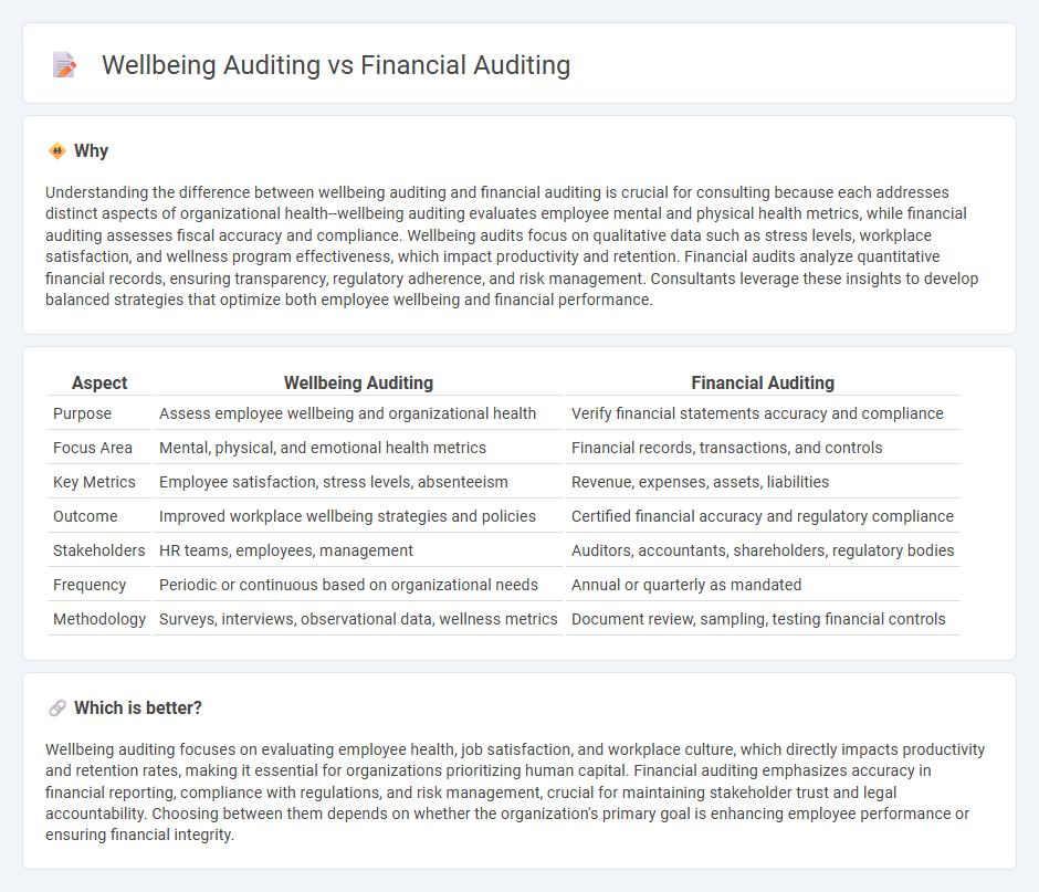 Wellbeing Auditing vs Financial Auditing in Consulting