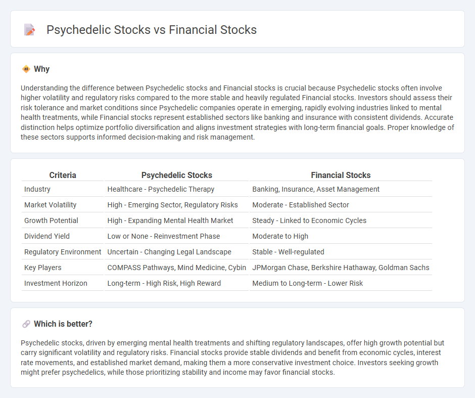 Psychedelic Stocks vs Financial Stocks in Investment