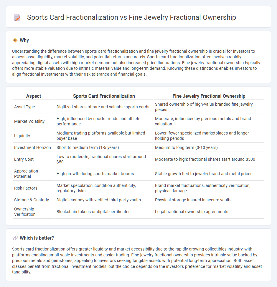 Sports Card Fractionalization vs Fine Jewelry Fractional Ownership in Investment