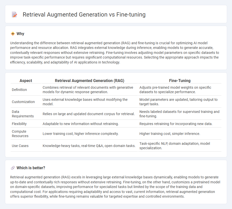 Retrieval Augmented Generation vs Fine-Tuning in Technology