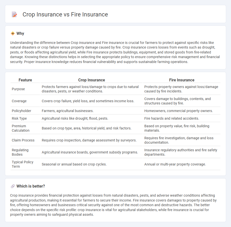 Crop Insurance vs Fire Insurance in Insurance