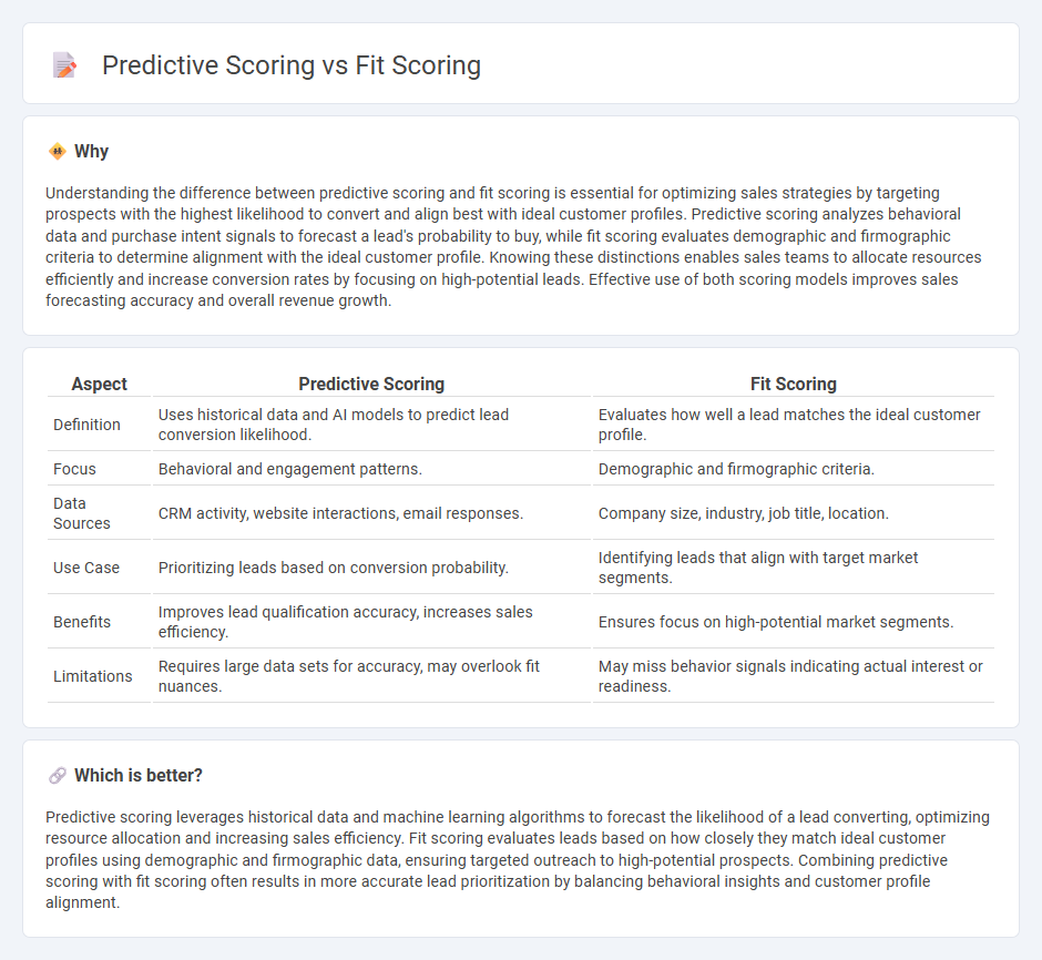 Predictive Scoring vs Fit Scoring in Sales