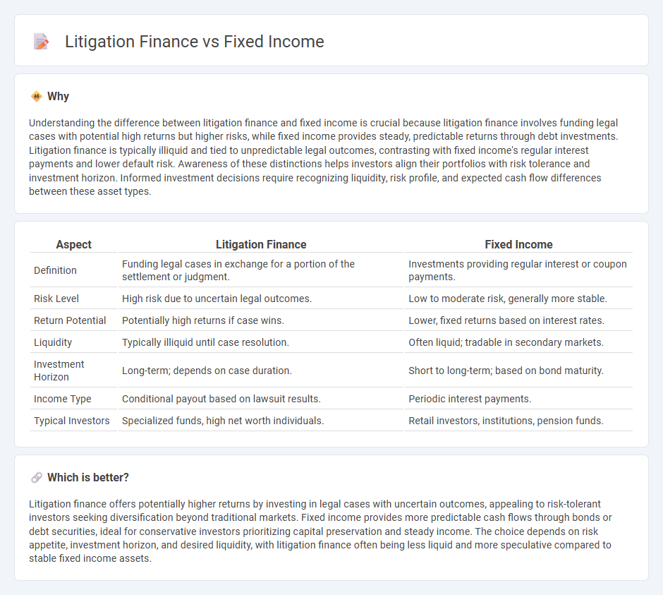 Litigation Finance vs Fixed Income in Investment