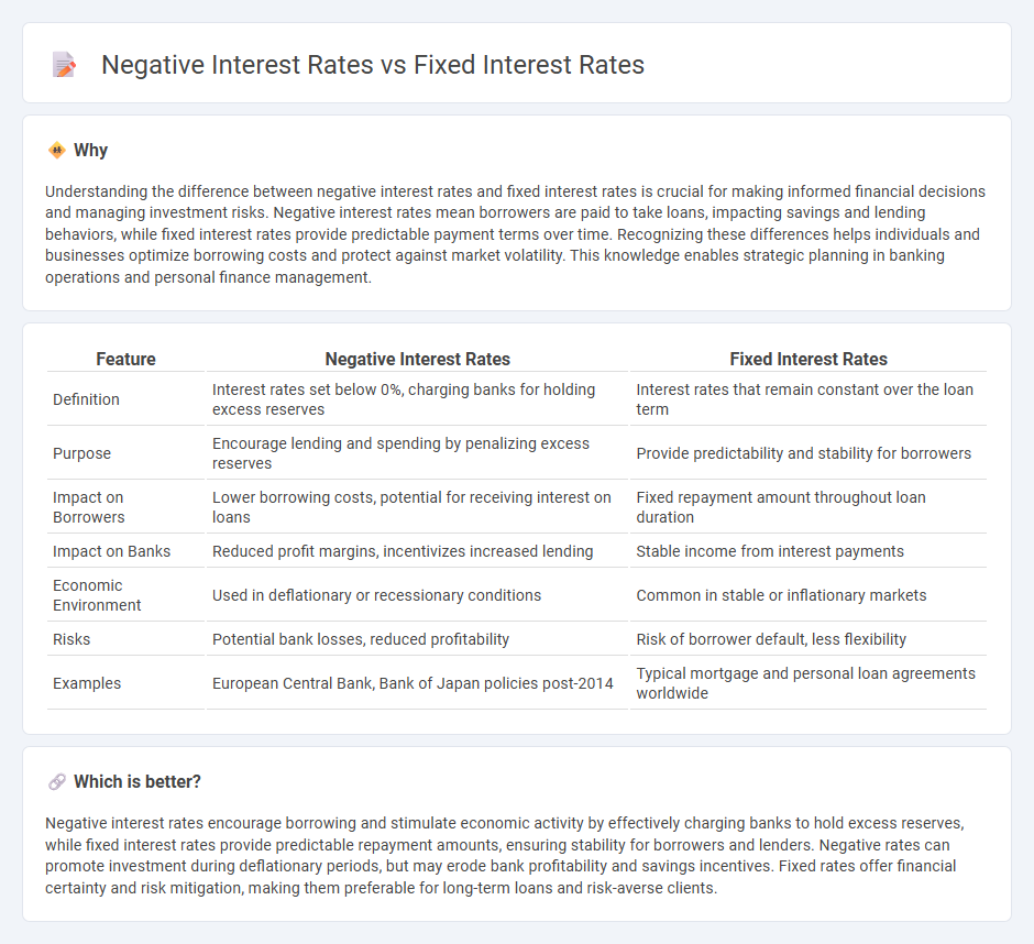 Negative Interest Rates vs Fixed Interest Rates in Banking