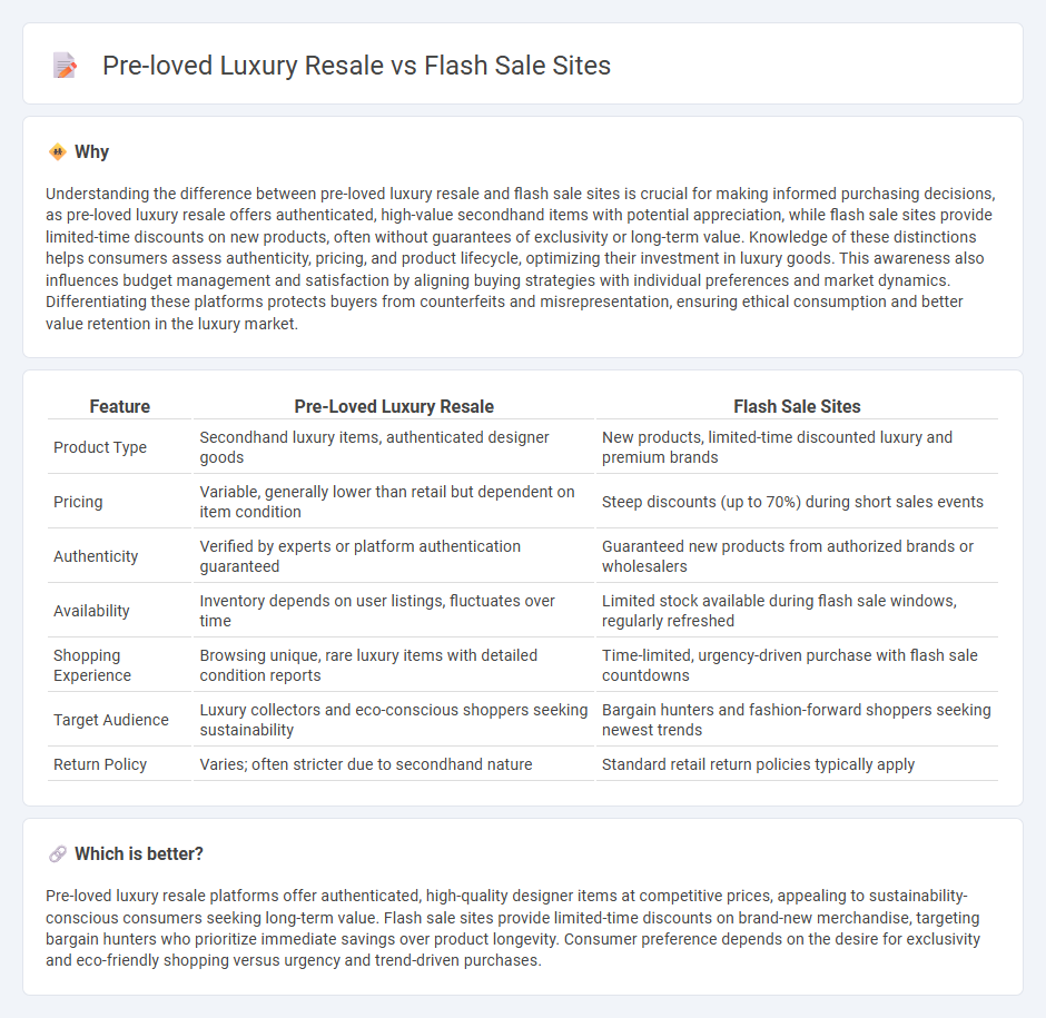 Pre-Loved Luxury Resale vs Flash Sale Sites in Commerce
