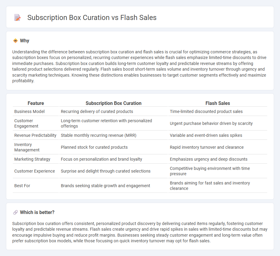 Subscription Box Curation vs Flash Sales in Commerce