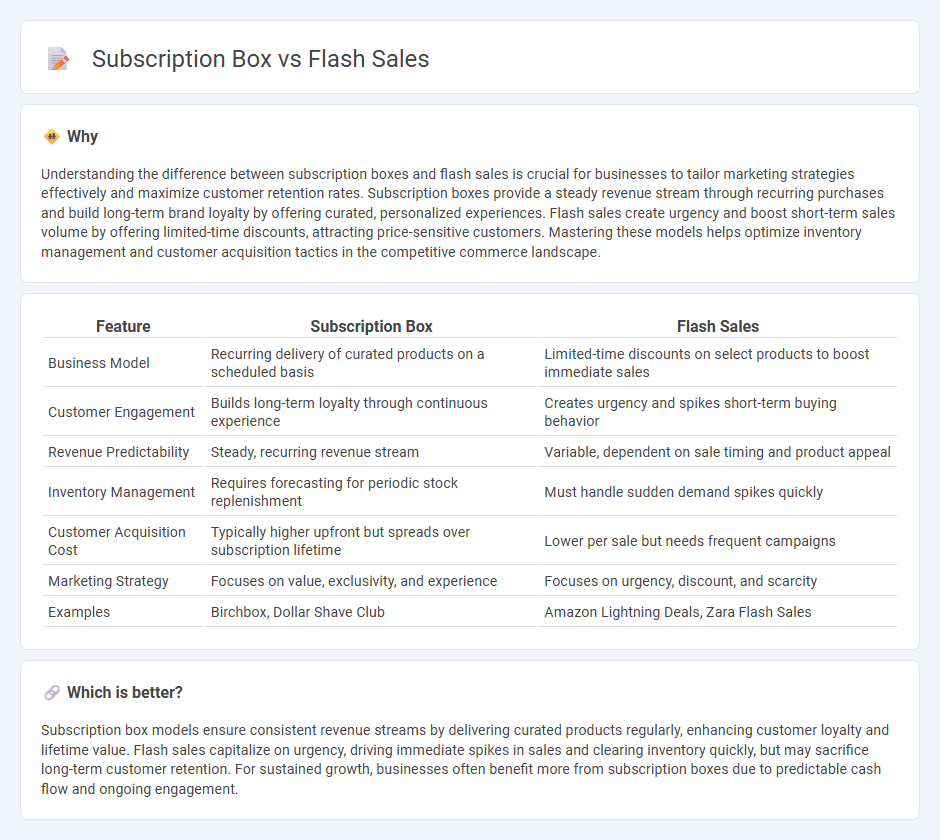 Subscription Box vs Flash Sales in Commerce