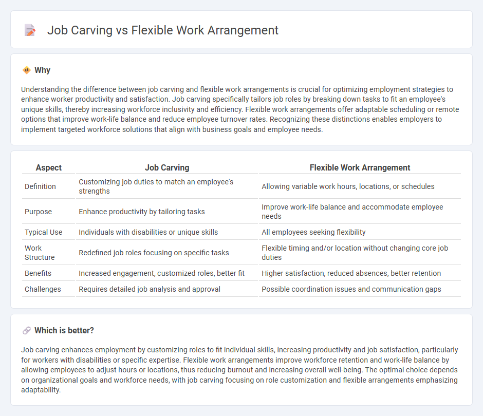 Job Carving vs Flexible Work Arrangement in Employment