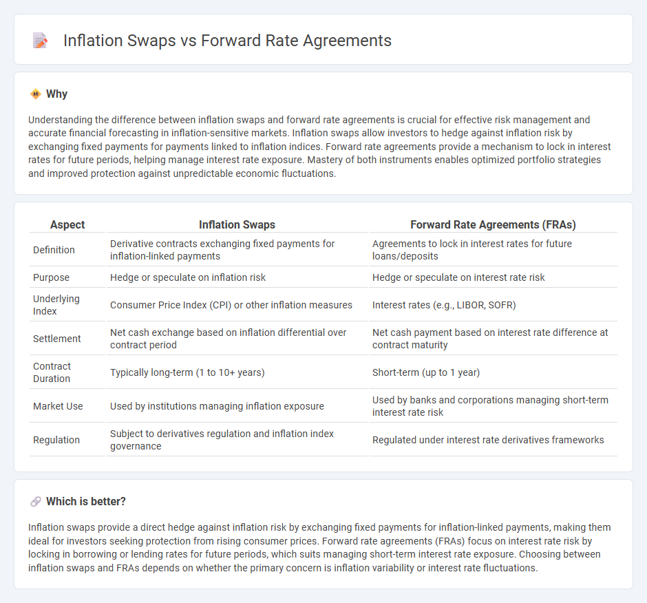 Inflation Swaps vs Forward Rate Agreements in Finance