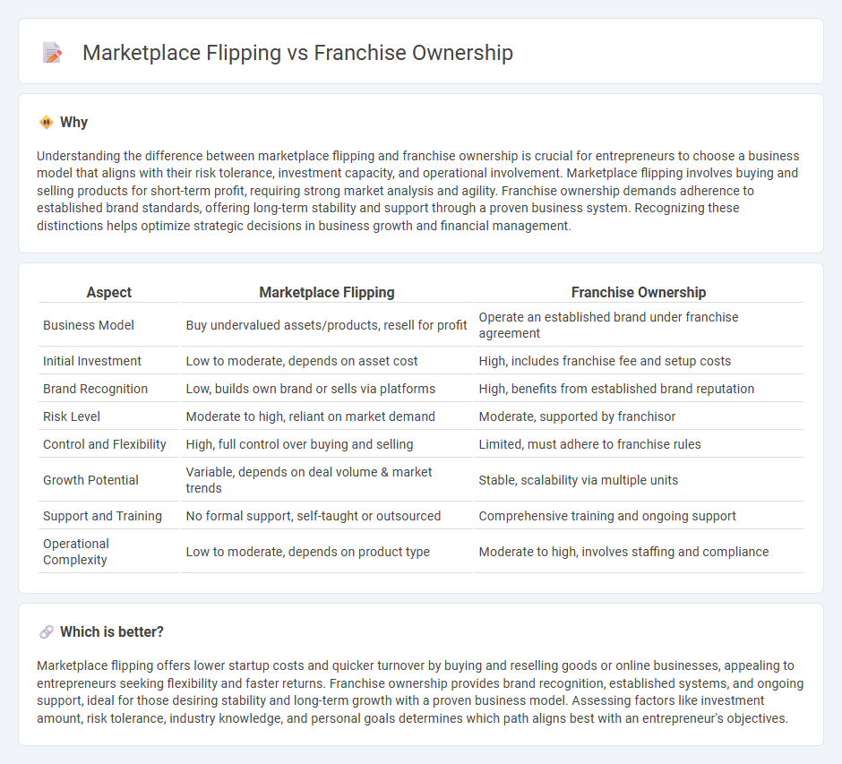 Marketplace Flipping vs Franchise Ownership in Entrepreneurship