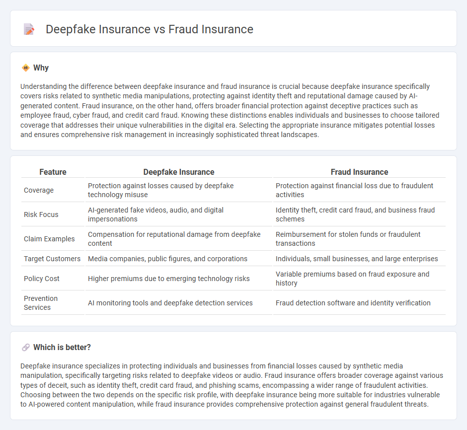 Deepfake Insurance vs Fraud Insurance in Insurance