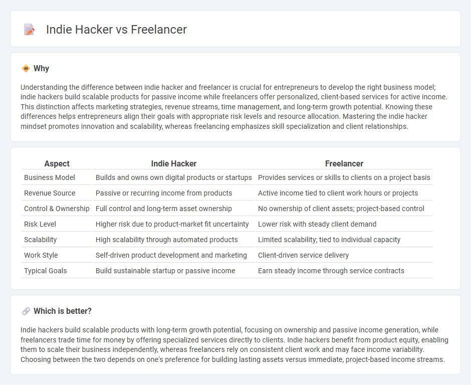 Indie Hacker vs Freelancer in Entrepreneurship