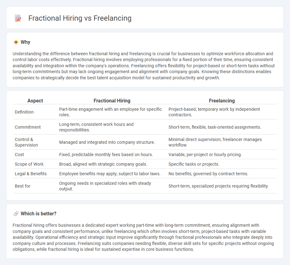 Fractional Hiring vs Freelancing in Employment