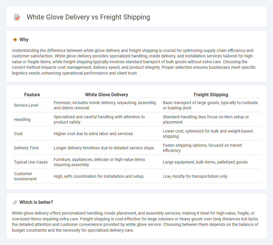 White Glove Delivery vs Freight Shipping in Logistics