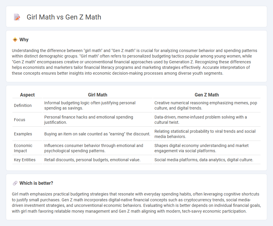 Girl Math vs Gen Z Math in Economy