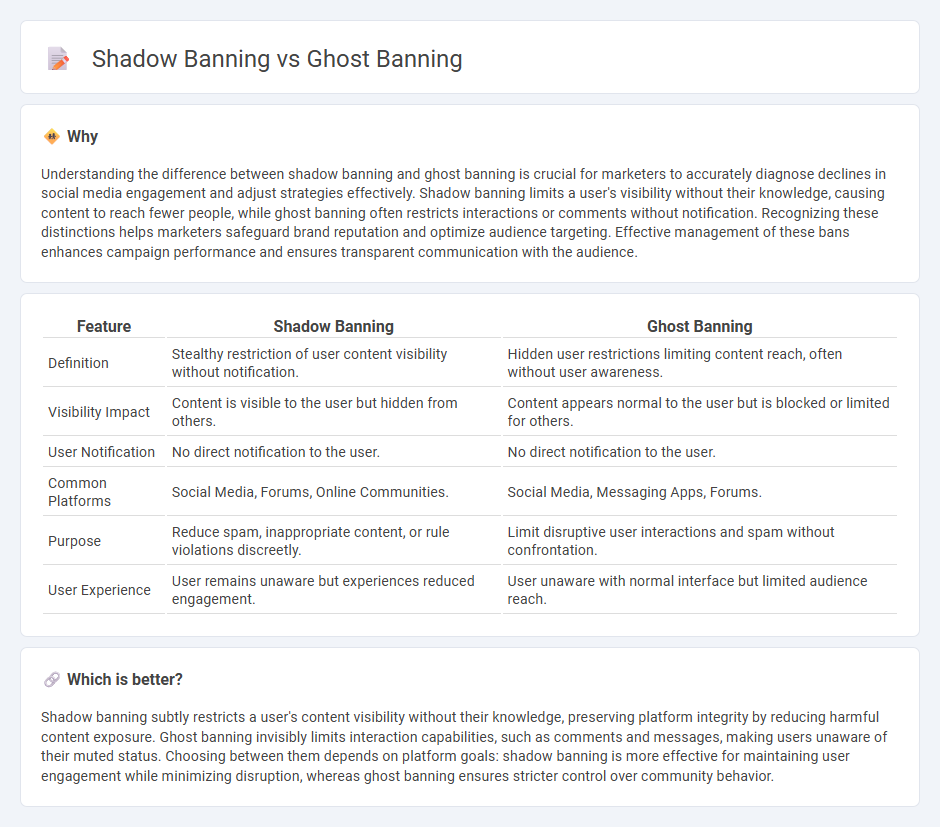 Shadow Banning vs Ghost Banning in Marketing